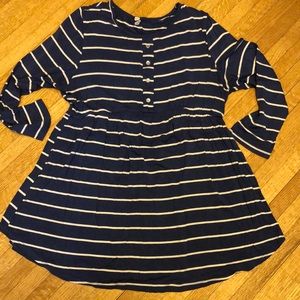 Blue Striped Maternity Top